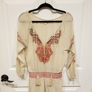 Boston Proper embroidered boho dress